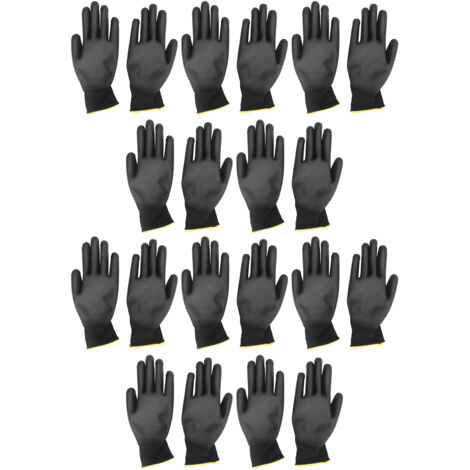 Antistatische PU-Arbeitshandschuhe – 10 Paar, Sicherheitszubehör-Set (Größe 9L)