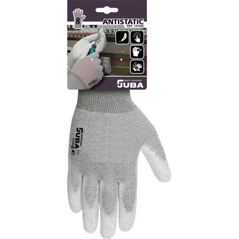 Antistatischer Handschuh aus Nylon/Kohlefaser, Größe 10 JUBA