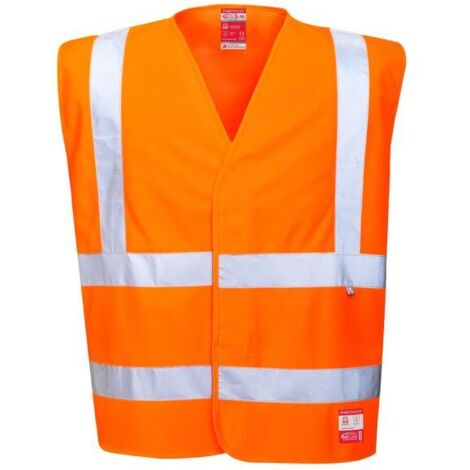 Antistatischer und flammhemmender HV-Weste Orange S/M