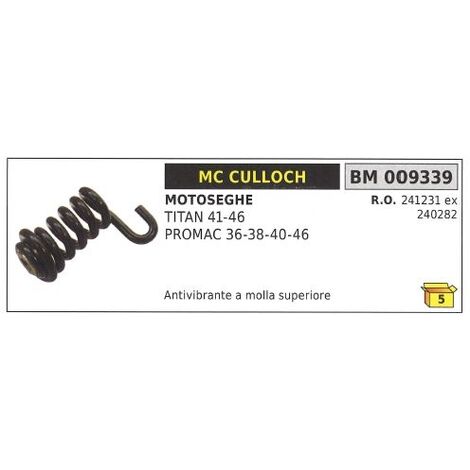 Antivibrante a molla superiore MC CULLOCH motosega TITAN 41 46 PROMAC 36 009339