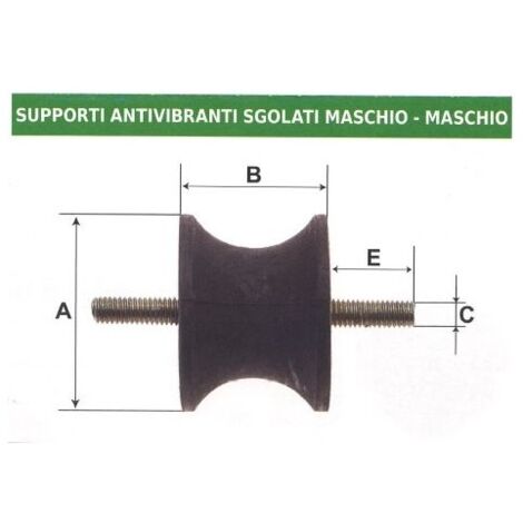 ANTIVIBRANTE SUPPORTO SGOLATO MASCHIO MASCHIO UNIVERSALE