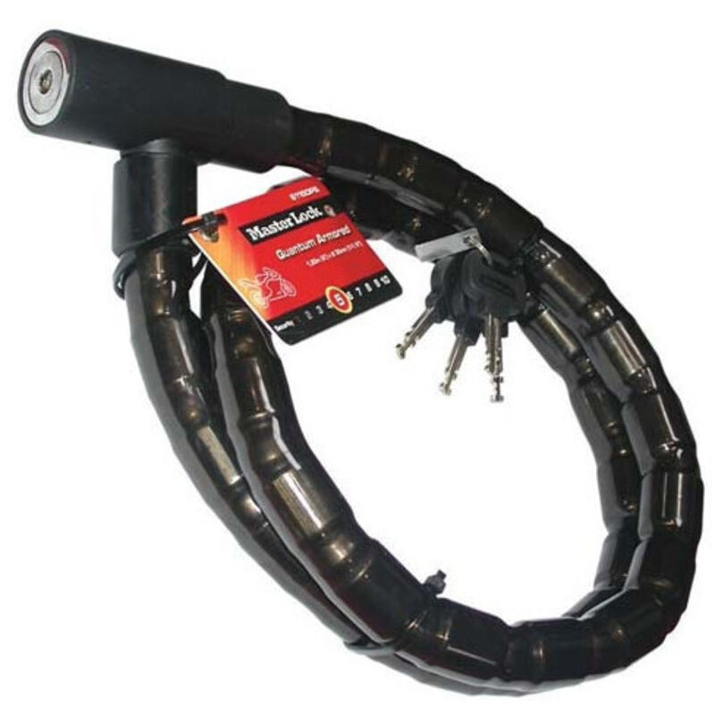 Master Lock - Câble antivol a clé en acier 8115EURDPS - Noir