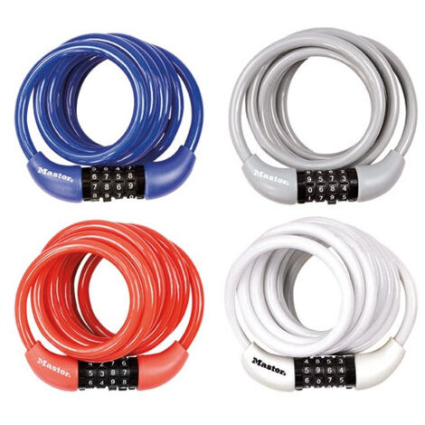 ANTIVOL CABLE 1.80MX8MM COMBINAISON MASTER LOCK - 8221EURDPROCOL