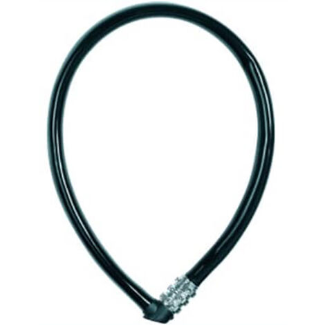 ANTIVOL CABLE COMBI NOIR 0M65X6MM ABUS 0072192/4003318803741