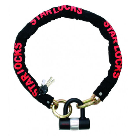 Antivol Chaine + Cadenas Ø10mm x 10mm x 1m