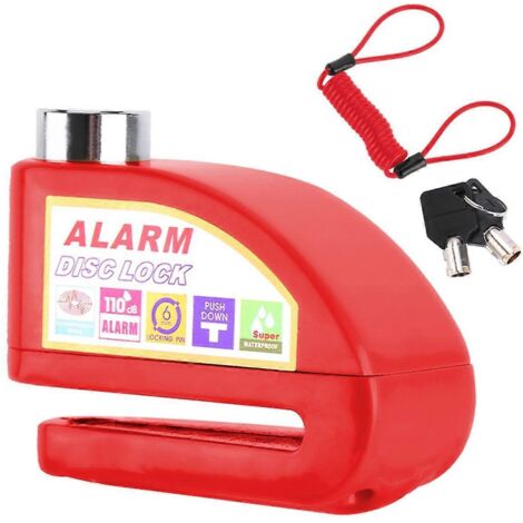 Antivol de disque de frein pour moto avec alarme, antivol de disque pour moto ---