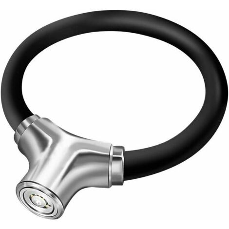 Antivol de disque de vélo portable avec câble en acier et anneau-AquaForge