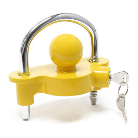 Antivol de remorque avec cadenas de sécurité à boucle pour caravanes avec entrée de barre de remorquage de 50 mm