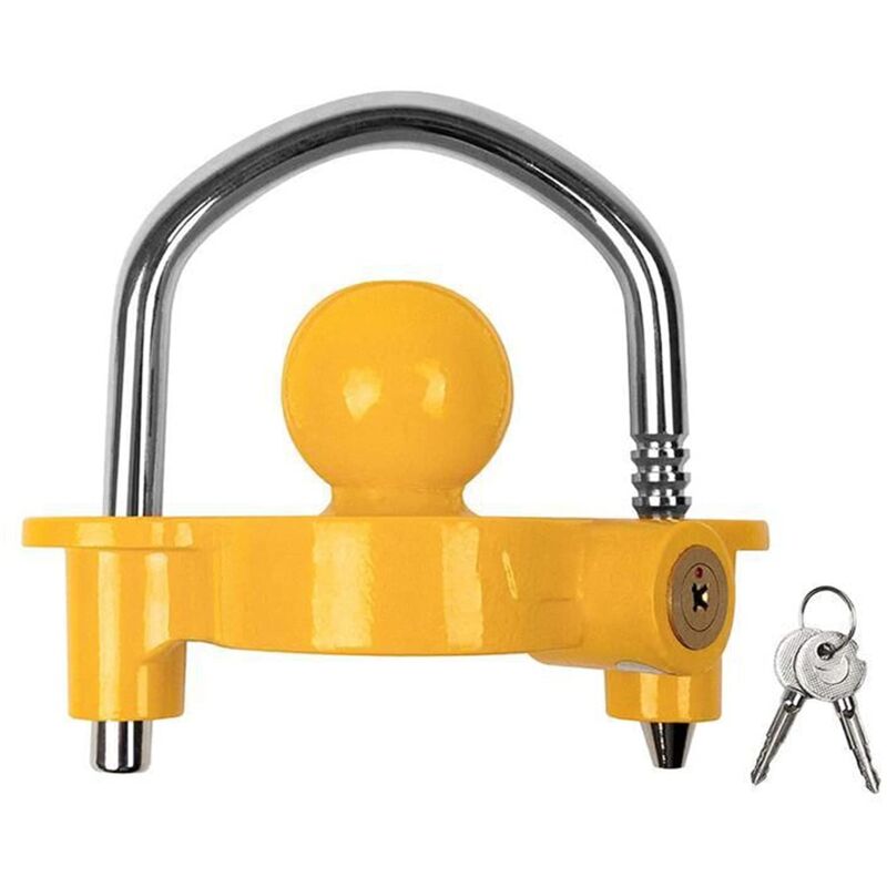 Antivol de Remorque Haute Sécurité avec Adaptateurs 13 à 7 - Sacoche de Protection