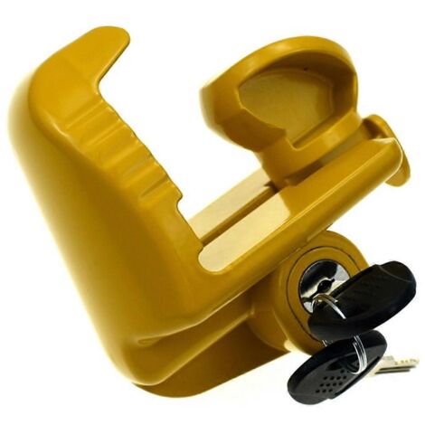 Antivol de remorque pour attelage (jaune)
