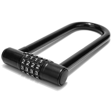 Antivol de vélo à combinaison 4 chiffres - 18 cm avec longue poignée - Étanche-AquaForge