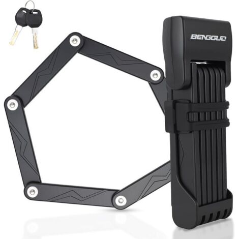 Antivol de vélo, antivol pliable avec support à clés, antivol en acier allié, antivol pliable haute sécurité