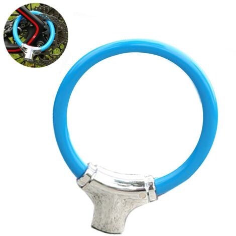 Antivol de vélo, chaîne, mini portable, bleu ciel-AquaForge