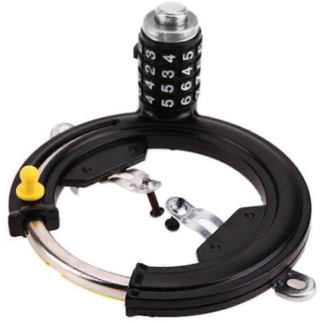 Antivol de vélo en acier, en forme de fer à cheval, avec code à 4 chiffres, combinaison antivol, sécurité par code numérique, accessoires de vélo-AquaForge