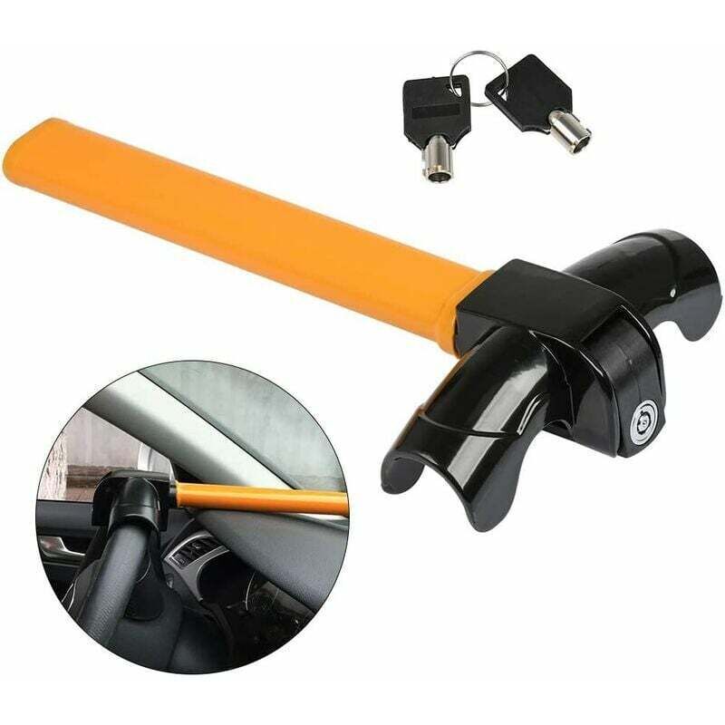 Houhence - Antivol de Volant pour Voiture et Camionnette Ultra-résistant Universel Serrure de Volant Antivol Dispositif de Blocage Serrure Bras