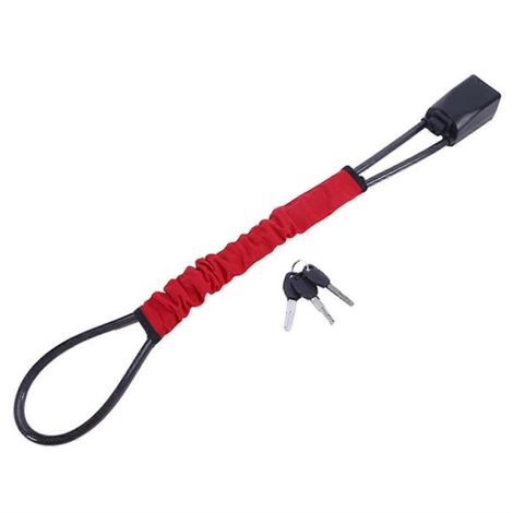 Antivol de volant universel pour ceinture de sécurité, rouge
