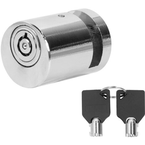 Antivol double couche en alliage pour frein à disque, compatible avec les freins à disque universels pour trottinettes électriques et vélos. Antivol double couche monochrome pour freins à disque.