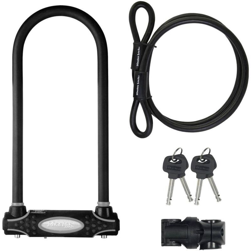 Master Lock - 8285EURDPRO Antivol en u noir fermeture à clé