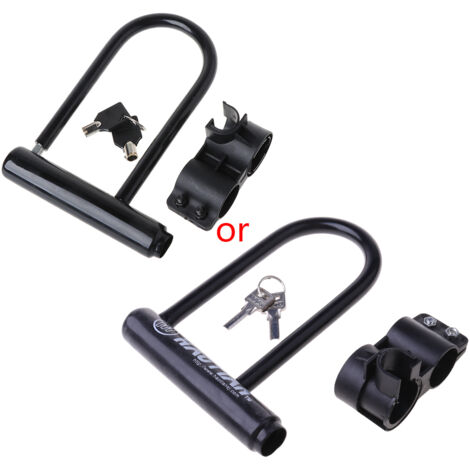 Antivol en U pour vélo, moto, scooter, chaîne en acier + 2 clés (neuf)-AquaForge