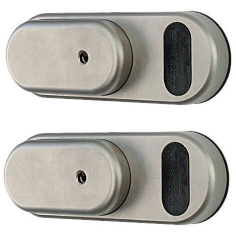 Antivol Gatelock double haute sécurité – Lot de 2 serrures anti-effraction en acier inoxydable – Système de verrouillage automatique – 3 clés incluses – Block Shaft