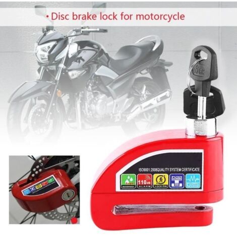 Antivol Moto Alarme Moto Bloque Disque Son d'Alarme pour Moto-Vélo-Scooter -WAN