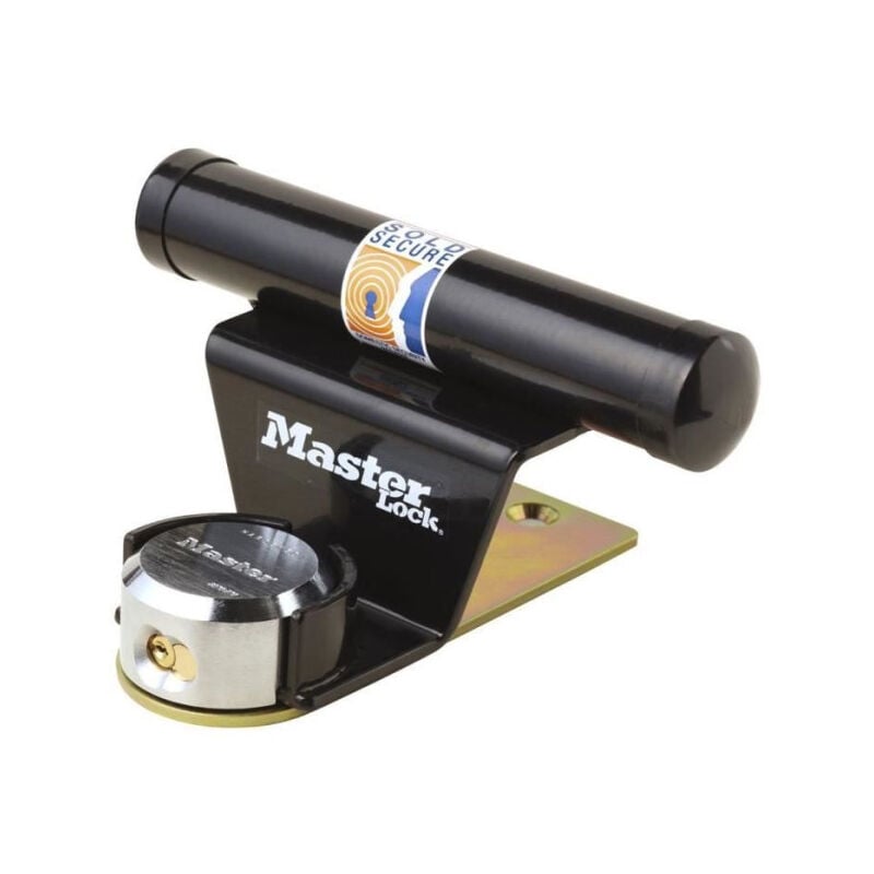 Antivol pour porte de garage basculante Master Lock Barre de sécurité en acier - Cylindre a 6 goupilles