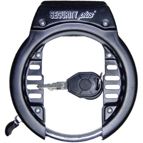 Antivol pour vélo avec clé LED – Système de sécurité enfant – Cadenas à clé noir – 2 clés incluses – Montage sur cadre ou triangle arrière – Security Plus - C86923