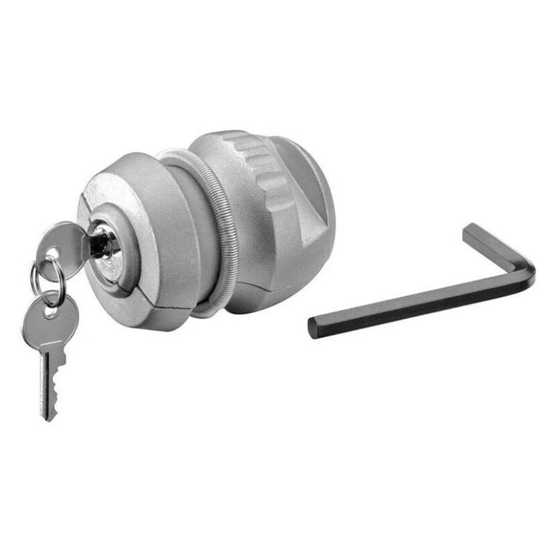 Antivol tête d'attelage Gris