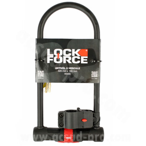 ANTIVOL U LOCKFORCE HERCULE 320 X 165 + SUPPORT