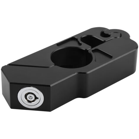 Antivol universel de levier de frein de guidon de moto en alliage d'aluminium CNC (noir)