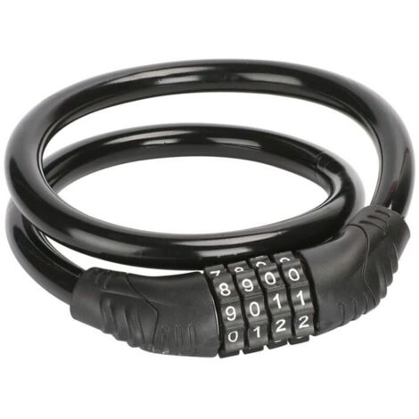 Antivol Vélo,Antivol Trotinette Electrique,Cadenas Velo Antivol Trottinette,Antivol Casque Moto,Antivol Remorque Attelée,Antivol Velo Code,Avec code intelligent à 4 chiffres,Pour bicyclettes,Anti Vol