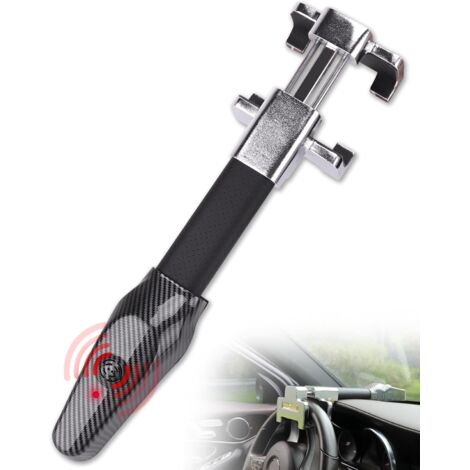Antivol Voiture 2En1, Canne Bloque Volant Et Alarme Intelligente 120 Db, Ajustement Universel