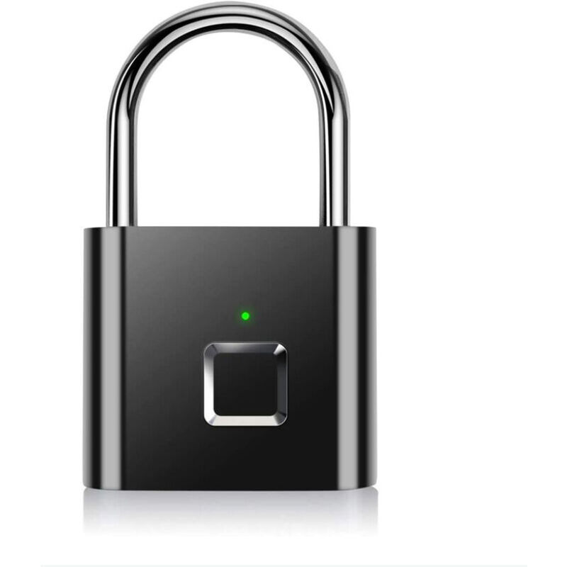 Tonchean - Antivol,Cadenas à Empreintes Digitales, Serrure Rechargeable usb de sécurité Keyless de Sécurité Imperméable d'IP67 pour Utilisation en