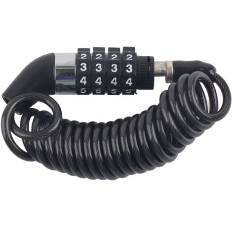 Antivols de Casque Cable 4 Digit Code Antidérobage Multifonction pour Vélo Motocyclette