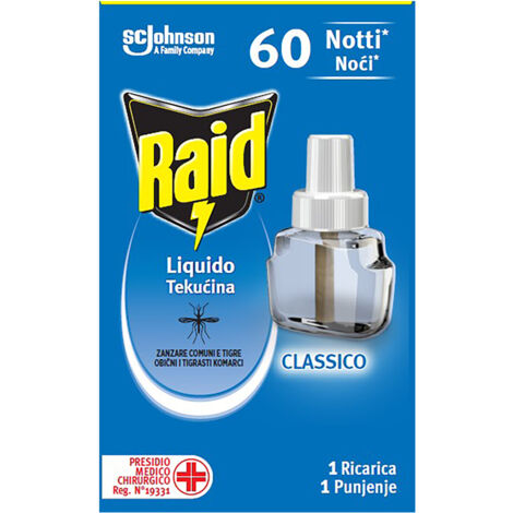 ANTIZANZARE 60 NOTTI liquida  - RAID