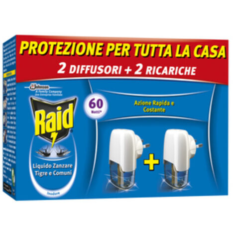 ANTIZANZARE RAID ELETTROEM E LIQUIDO 30 NOTTI 2+2- 12,0 pz