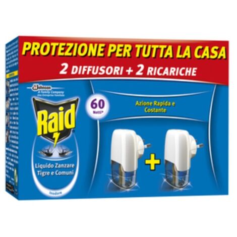 ANTIZANZARE RAID ELETTROEM E LIQUIDO 30 NOTTI 2+2