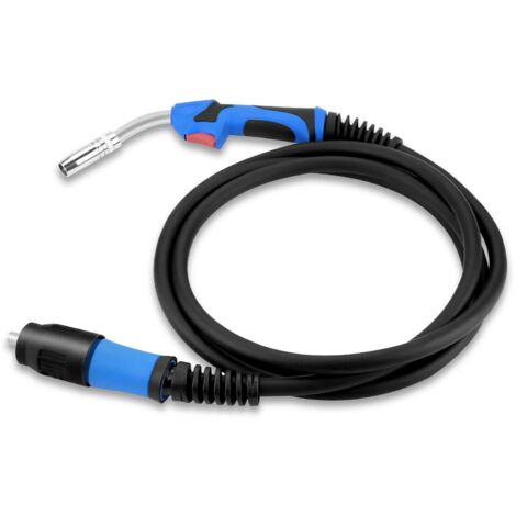 Antorcha de soldadura MIG, juego de mangueras de protección de gas MB25AK con conector central europeo, juego de mangueras para antorcha de soldadura de gas inerte de 4 m de longitud, rotación de 360°