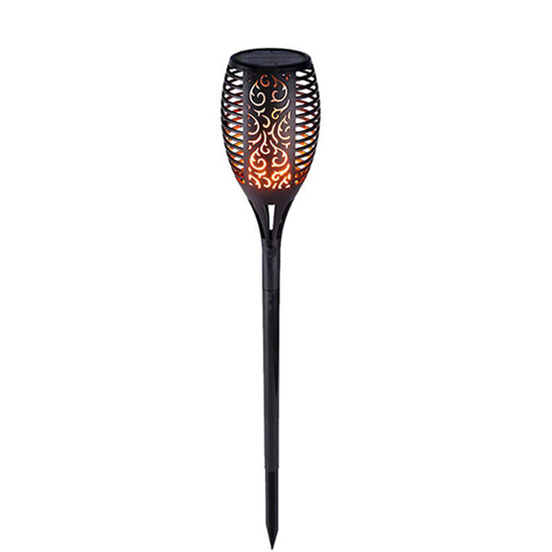 

Antorcha solar al aire libre 96 LED Luz Llamas Luces Iluminacion de cesped Lampara de decoracion de paisaje, Negro