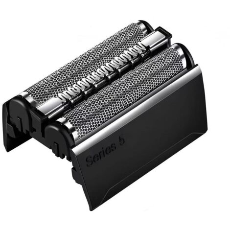 Anwendbar auf den Ersatzscherkopf der Braun-Serie für Elektrorasierer. Befestigen Sie ganz einfach Ihren neuen Scherkopf/die neue Klinge, Schwarz (52B)