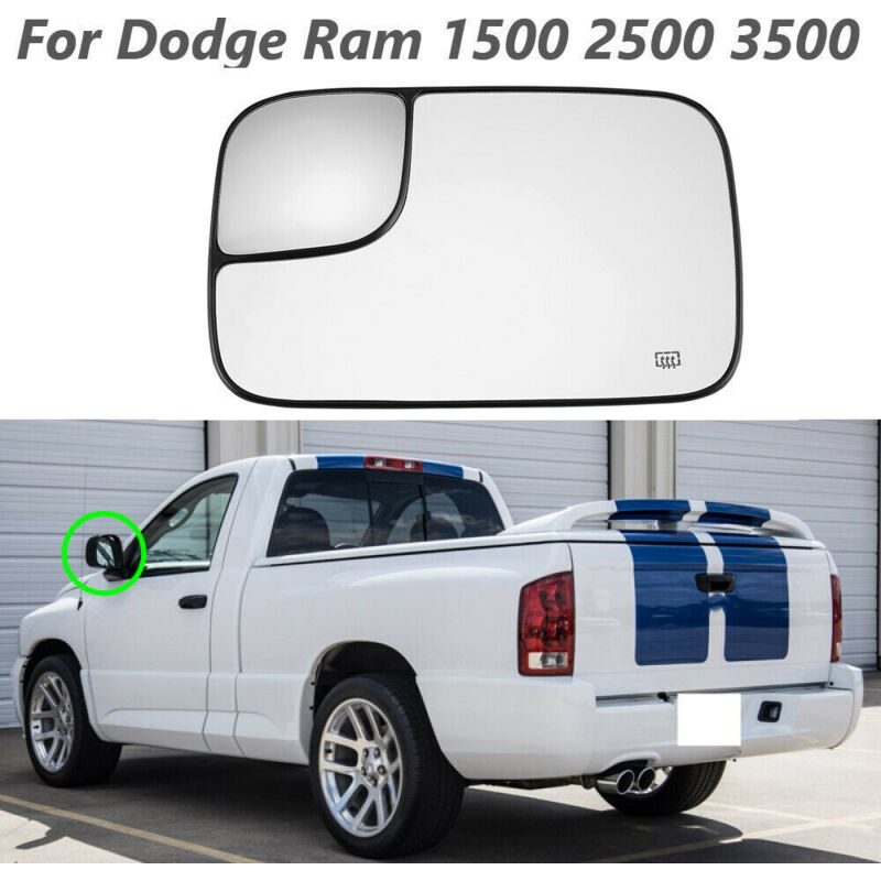 Image of Anwendbar für Dodge 1500 2500 3500 05-09, Rückspiegellinse mit Chauffage 5161011AA