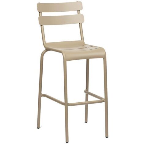 Anzio 1040 x 440 Metal Bar chair - Taupe
