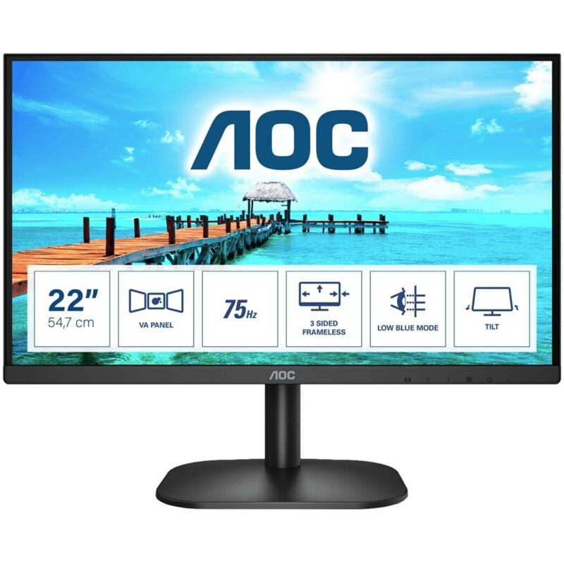 AOC - 54,6cm (21,5') 22B2H 16:09 hdmi black