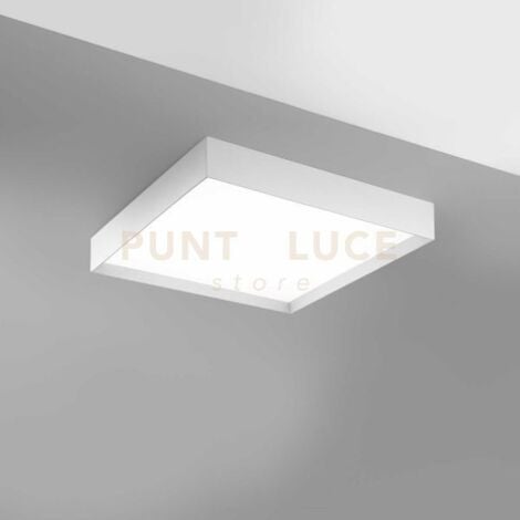 AOI P/M - PLAFONIERA ALLUMINIO BIANCO A LED 3000-4000K  4200-4300lm 60W DIMMERABILE