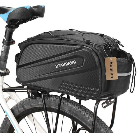Aomiun 10L Multifunktionale Fahrrad-Rücksitztasche, wasserdicht, Fahrradträger, Kofferraum-Frachttasche