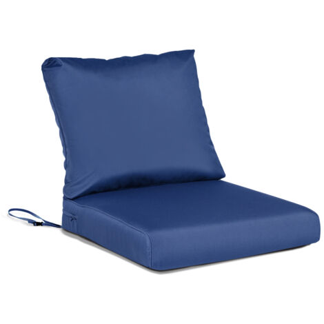 Aoodor 21x21 Zoll Tiefe Sitzauflagen-Set für draußen, UV-beständig und wasserabweisend, Gartenstuhlauflagen für Rattanstühle, Sofas, Loveseats