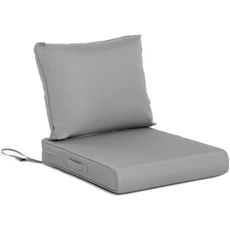 Aoodor 21x21 Zoll Tiefe Sitzauflagen-Set für draußen, UV-beständig und wasserabweisend, Gartenstuhlauflagen für Rattanstühle, Sofas, Loveseats