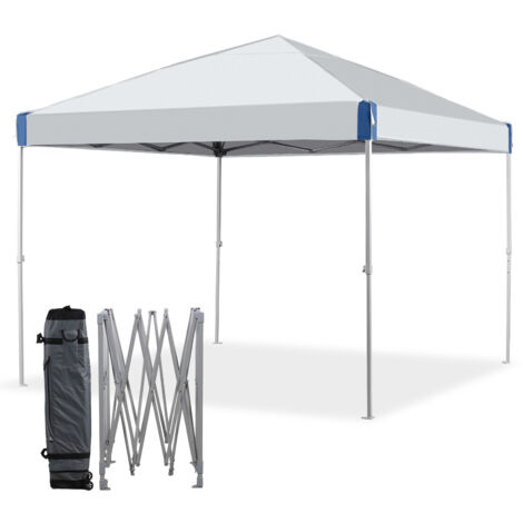 Aoodor 3x3 m Pop Up Canopy Tent, Water-Resistant 210D Oxford Fabric Portable-grey