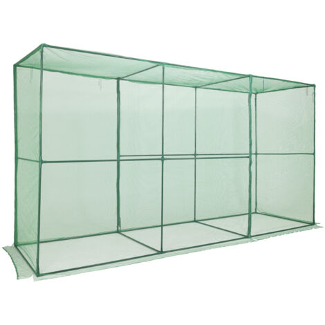 AOODOR Ernteschutz‑Zelt 366×122×183 cm
mit Pflanzenschutz‑Netz und Reißverschlüssen – Für Gemüse, Obst und Pflanzen, Geeignet für Garten, Hof und Rasen