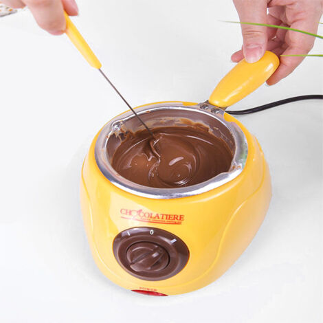 Aoresac SH-1017 DIY Schokoladenschmelzset mit 6 Formen, Spatel und 20 Fondue-Stücken